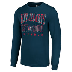 Columbus Blue Jackets Starter Logo Graphic Long Sleeve T-Shirt - Navy - NHL