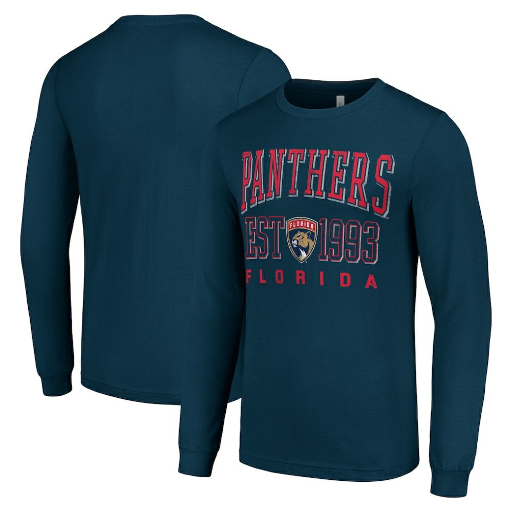 Florida Panthers Starter Logo Graphic Long Sleeve T-Shirt - Navy - NHL