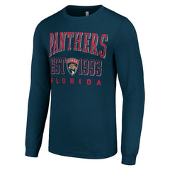Florida Panthers Starter Logo Graphic Long Sleeve T-Shirt - Navy - NHL