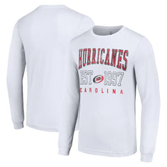 Carolina Hurricanes Starter Logo Graphic Long Sleeve T-Shirt - White - NHL