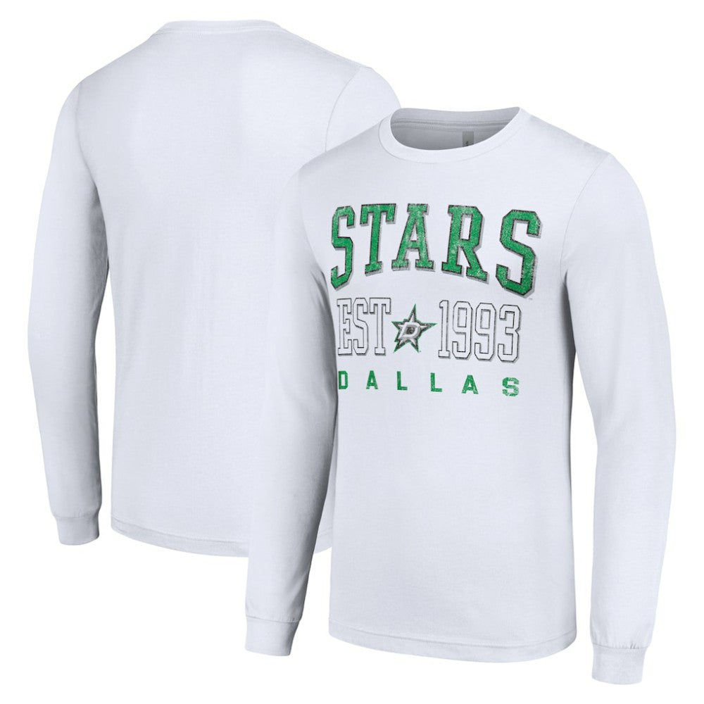 Dallas Stars Starter Logo Graphic Long Sleeve T-Shirt - White - NHL