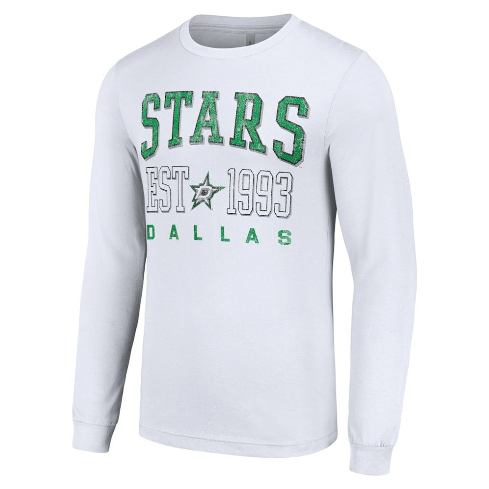 Dallas Stars Starter Logo Graphic Long Sleeve T-Shirt - White - NHL