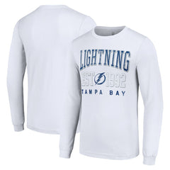 Tampa Bay Lightning Starter Logo Graphic Long Sleeve T-Shirt - White - NHL