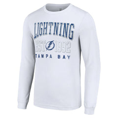 Tampa Bay Lightning Starter Logo Graphic Long Sleeve T-Shirt - White - NHL