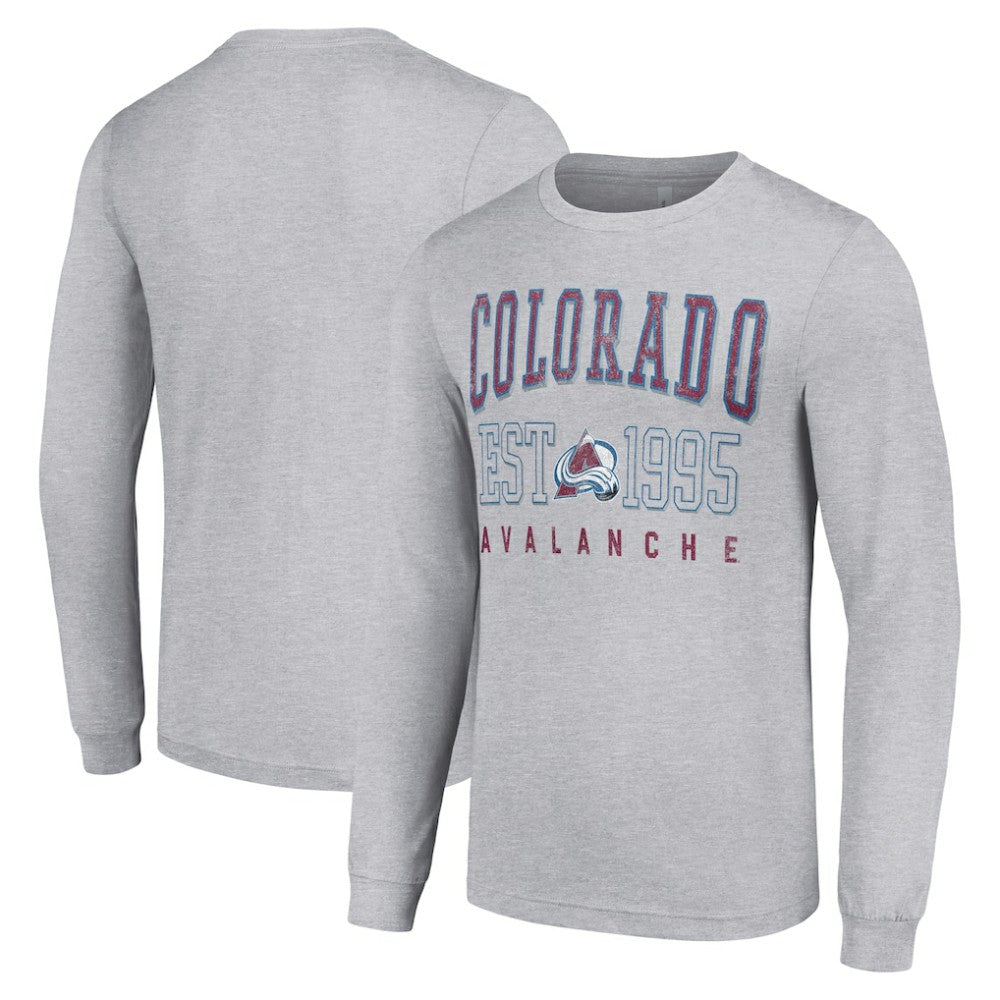 Colorado Avalanche Starter Logo Graphic Long Sleeve T-Shirt - Heather Gray - NHL