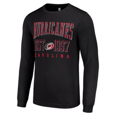 Carolina Hurricanes Starter Logo Graphic Long Sleeve T-Shirt - Black - NHL