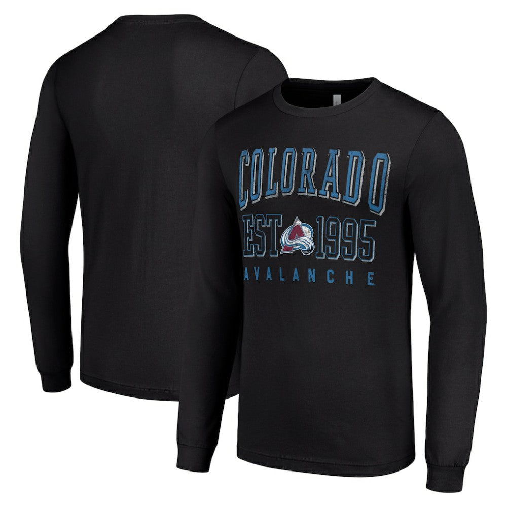 Colorado Avalanche Starter Logo Graphic Long Sleeve T-Shirt - Black - NHL