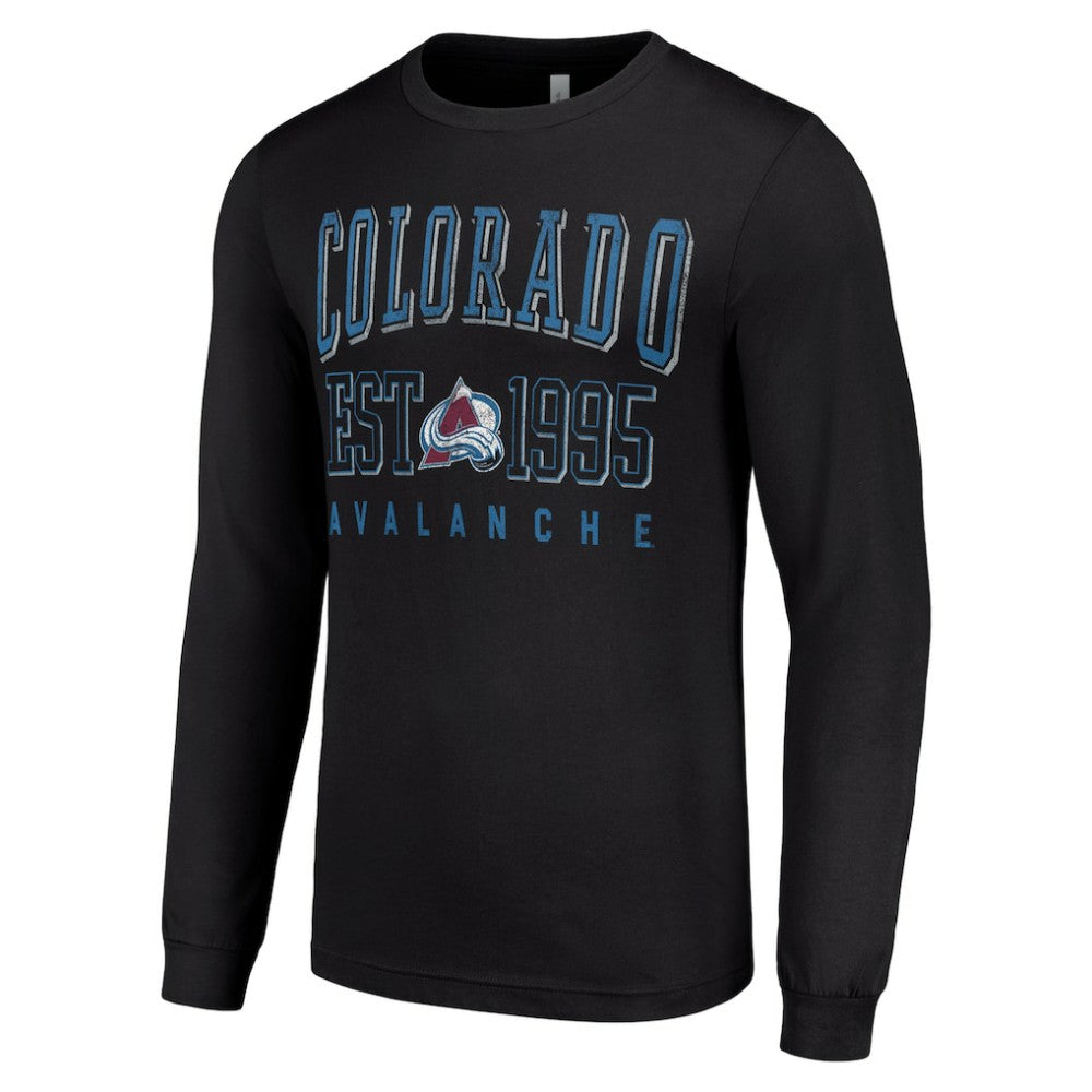 Colorado Avalanche Starter Logo Graphic Long Sleeve T-Shirt - Black - NHL