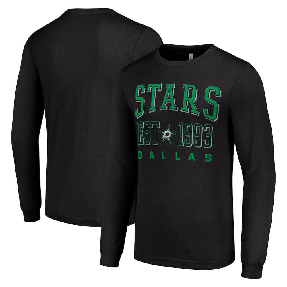Dallas Stars Starter Logo Graphic Long Sleeve T-Shirt - Black - NHL