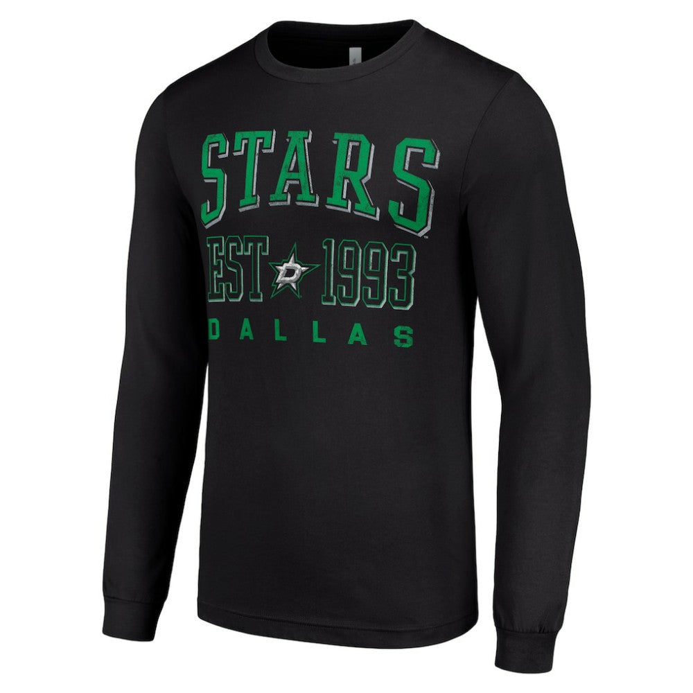 Dallas Stars Starter Logo Graphic Long Sleeve T-Shirt - Black - NHL