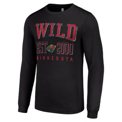 Minnesota Wild Starter Logo Graphic Long Sleeve T-Shirt - Black - NHL
