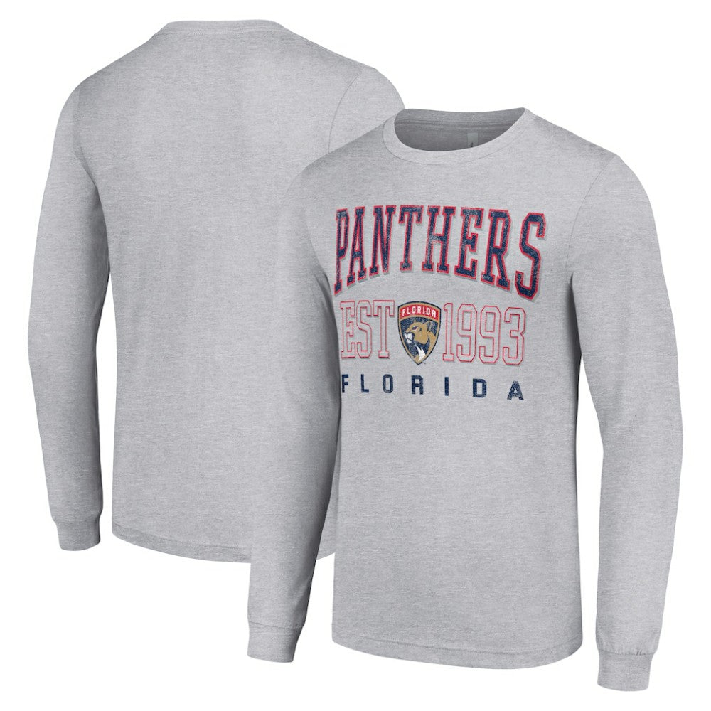 Florida Panthers Starter Logo Graphic Long Sleeve T-Shirt - Heather Gray - NHL