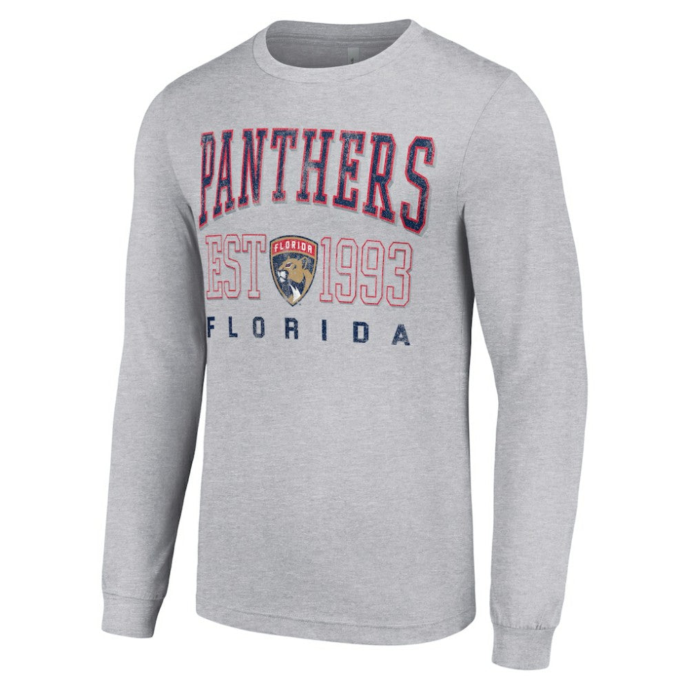 Florida Panthers Starter Logo Graphic Long Sleeve T-Shirt - Heather Gray - NHL