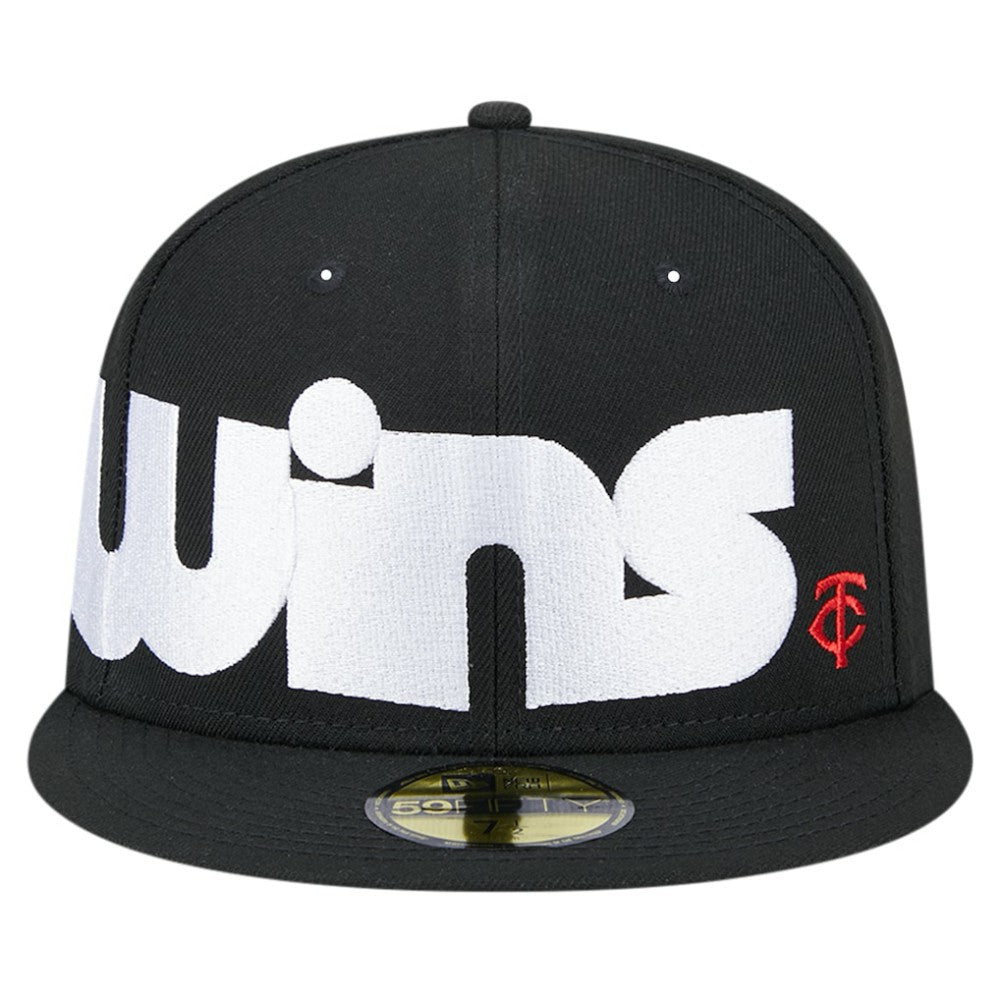 Minnesota Twins New Era Checkered Undervisor 59FIFTY Fitted Hat - MLB