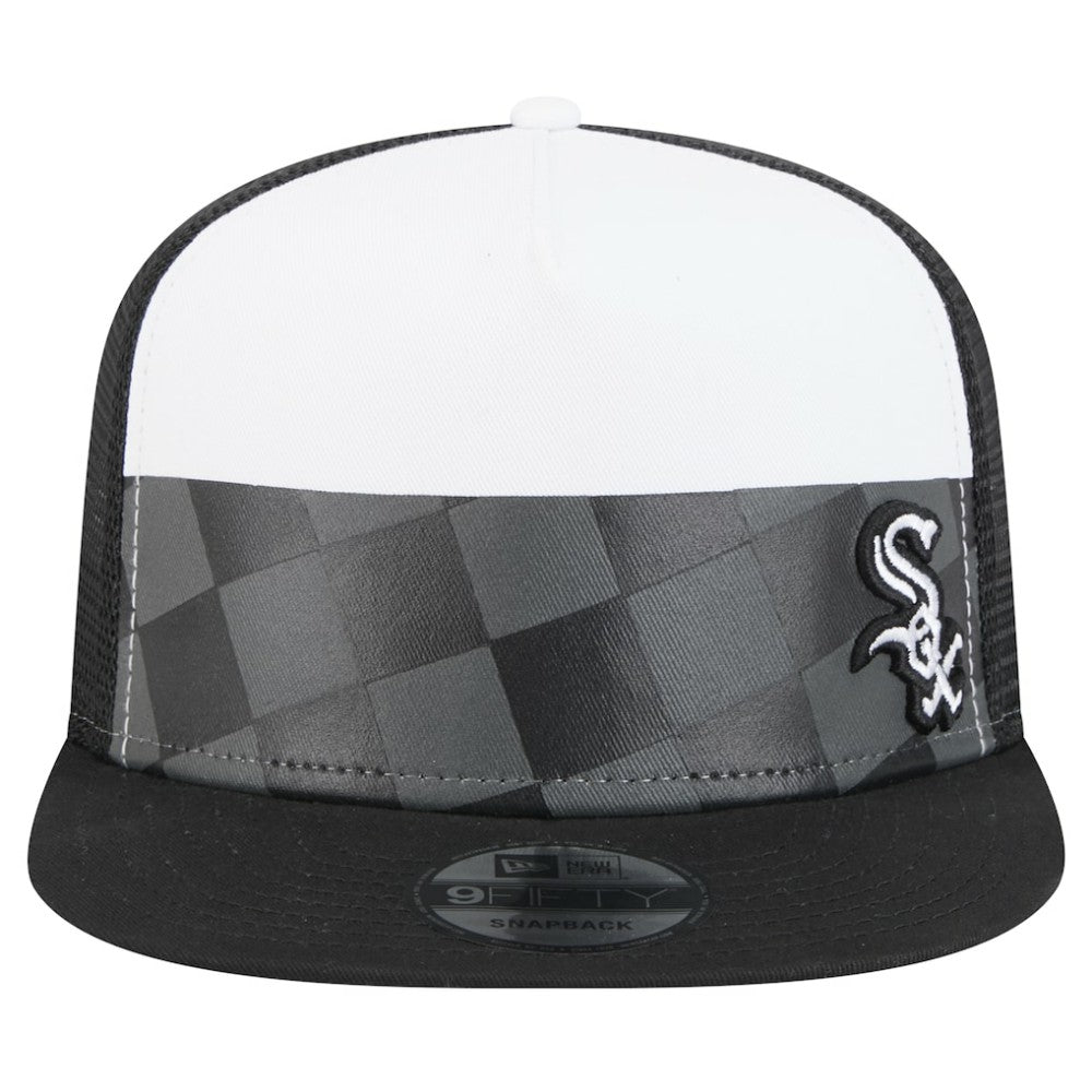 Chicago White Sox New Era Checkmate Trucker 9FIFTY Snapback Hat - MLB