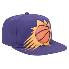 Phoenix Suns Oversized Puff Print Logo Golfer Snapback Hat Purple - NBA