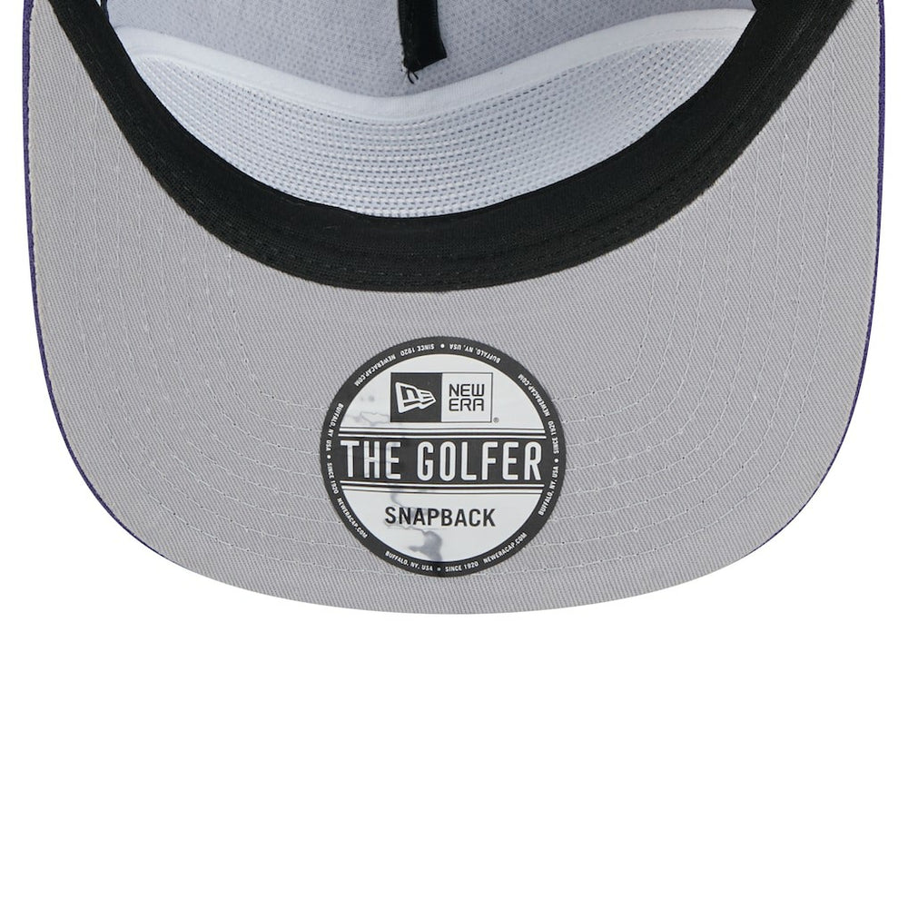 Phoenix Suns Oversized Puff Print Logo Golfer Snapback Hat Purple - NBA
