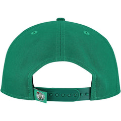 Boston Celtics Oversized Puff Print Logo Golfer Snapback Hat Kelly Green - NBA