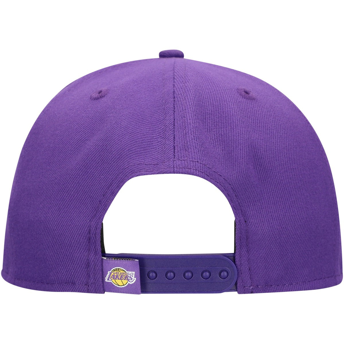 Los Angeles Lakers Oversized Puff Print Logo Golfer Snapback Hat Purple - NBA