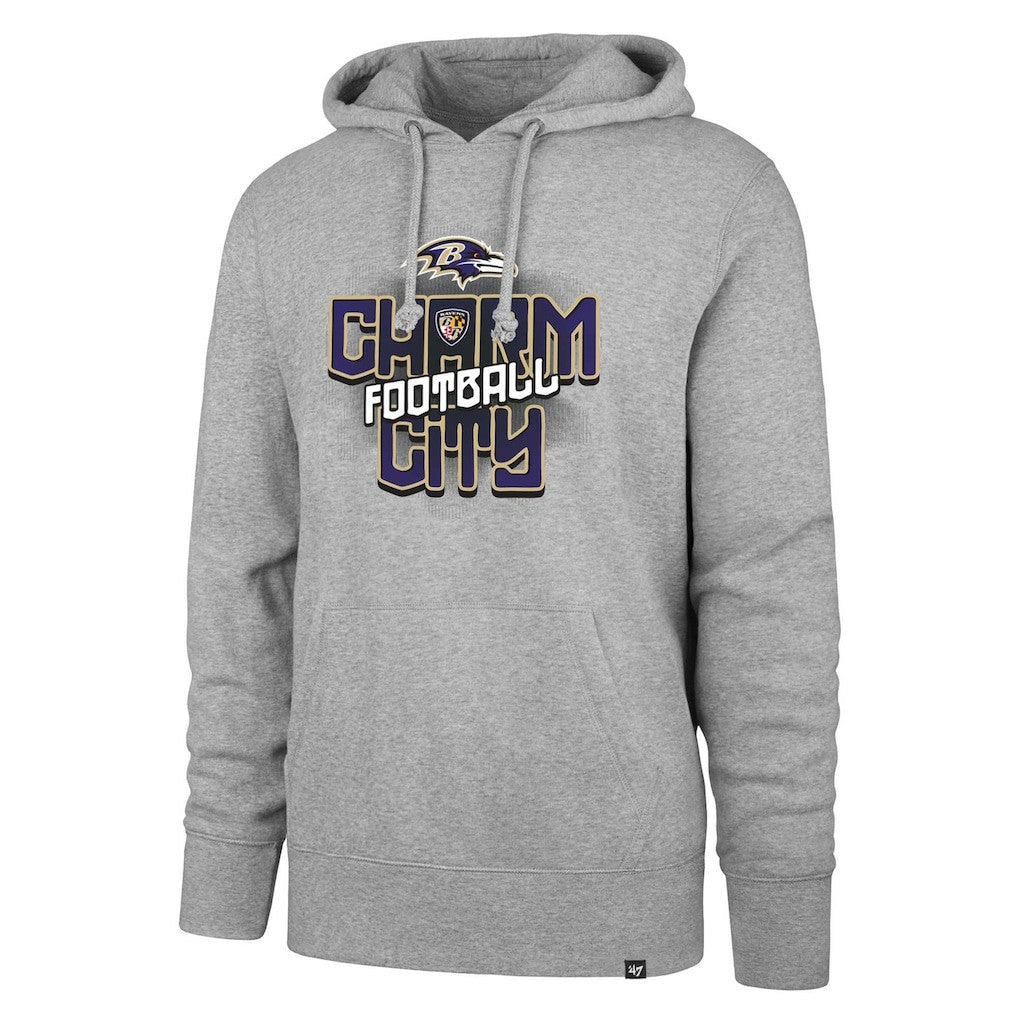 Baltimore Ravens '47 Regional Headline Pullover Hoodie Gray | 47 brand