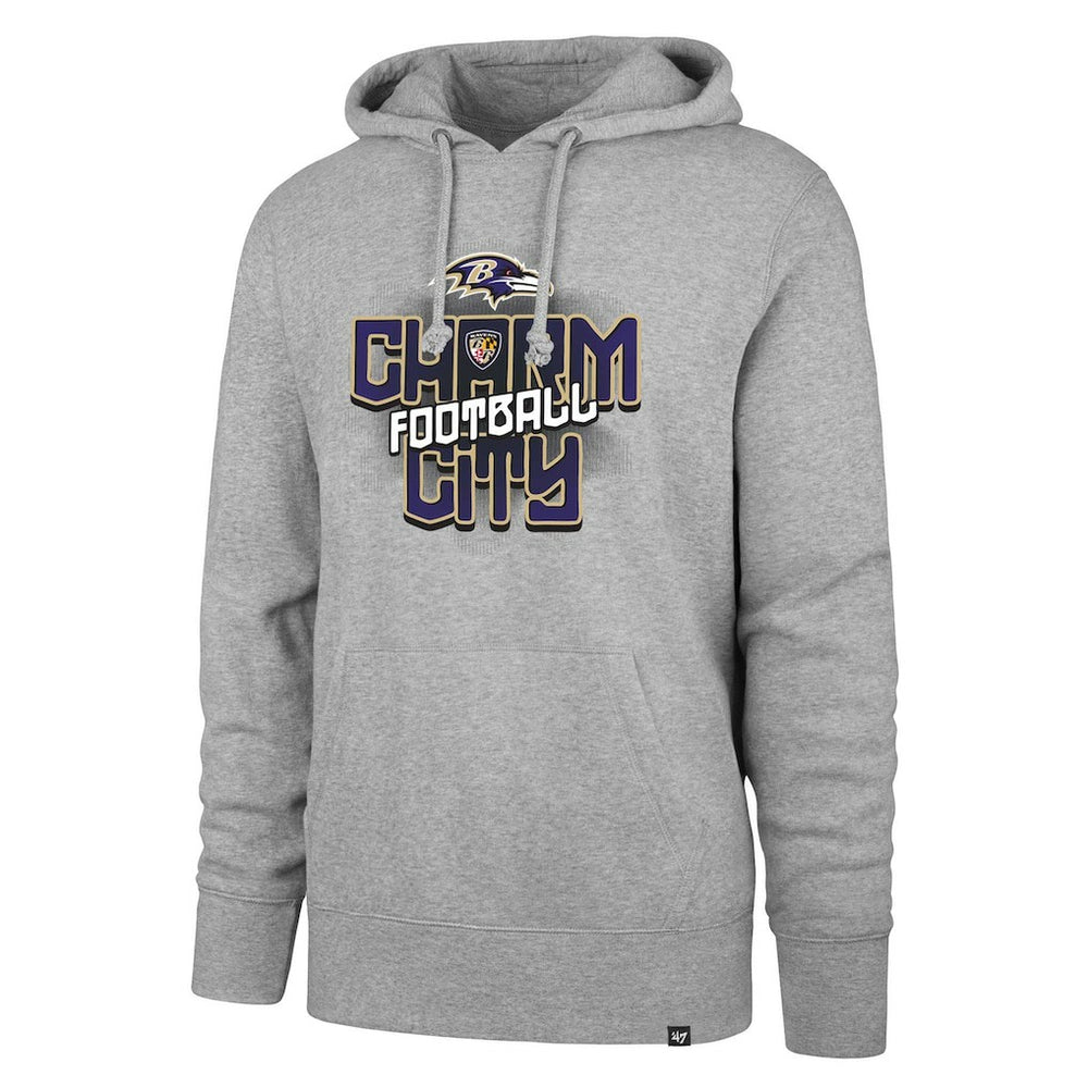 Baltimore Ravens '47 Regional Headline Pullover Hoodie Gray | 47 brand