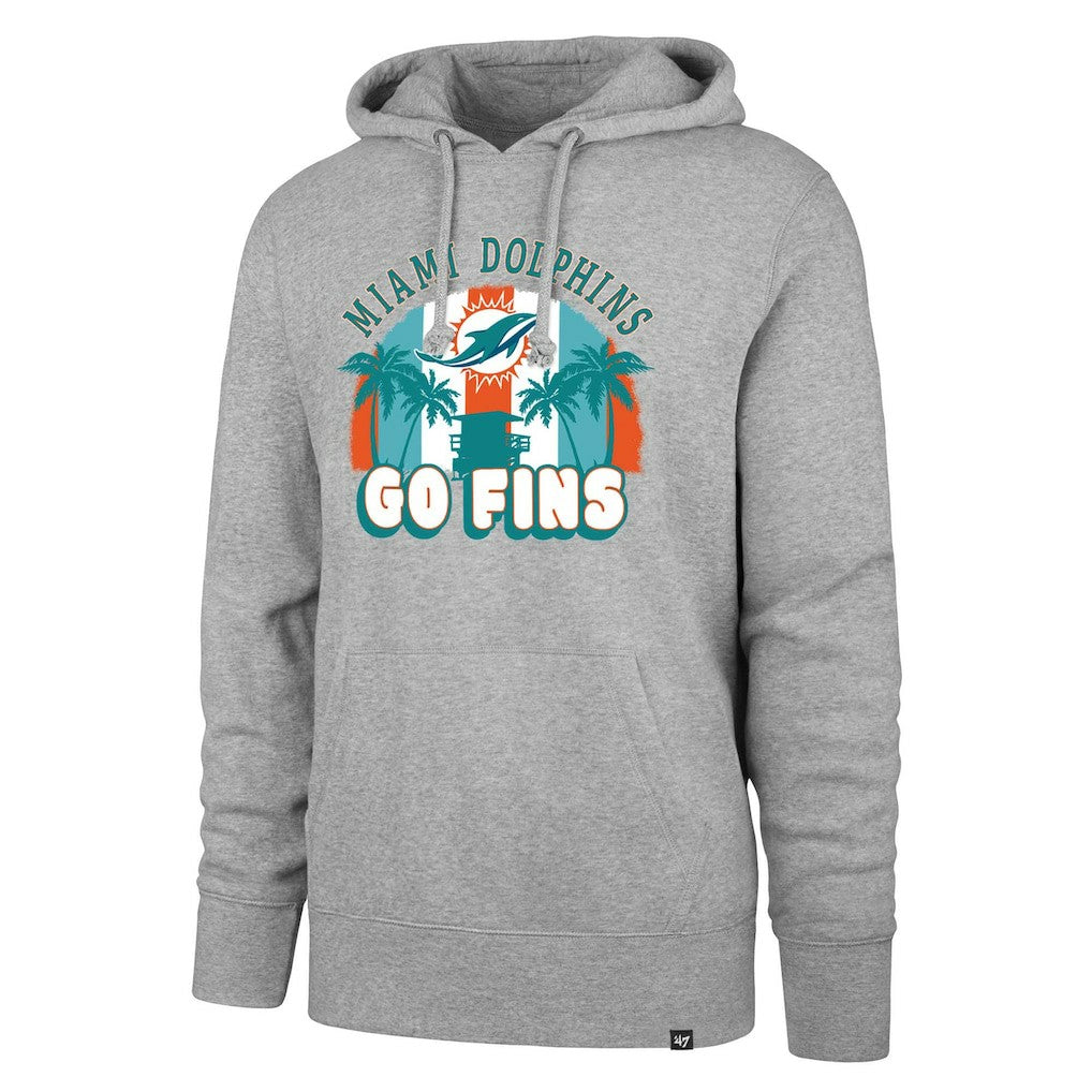 Miami Dolphins '47 Regional Headline Pullover Hoodie Gray | 47 brand