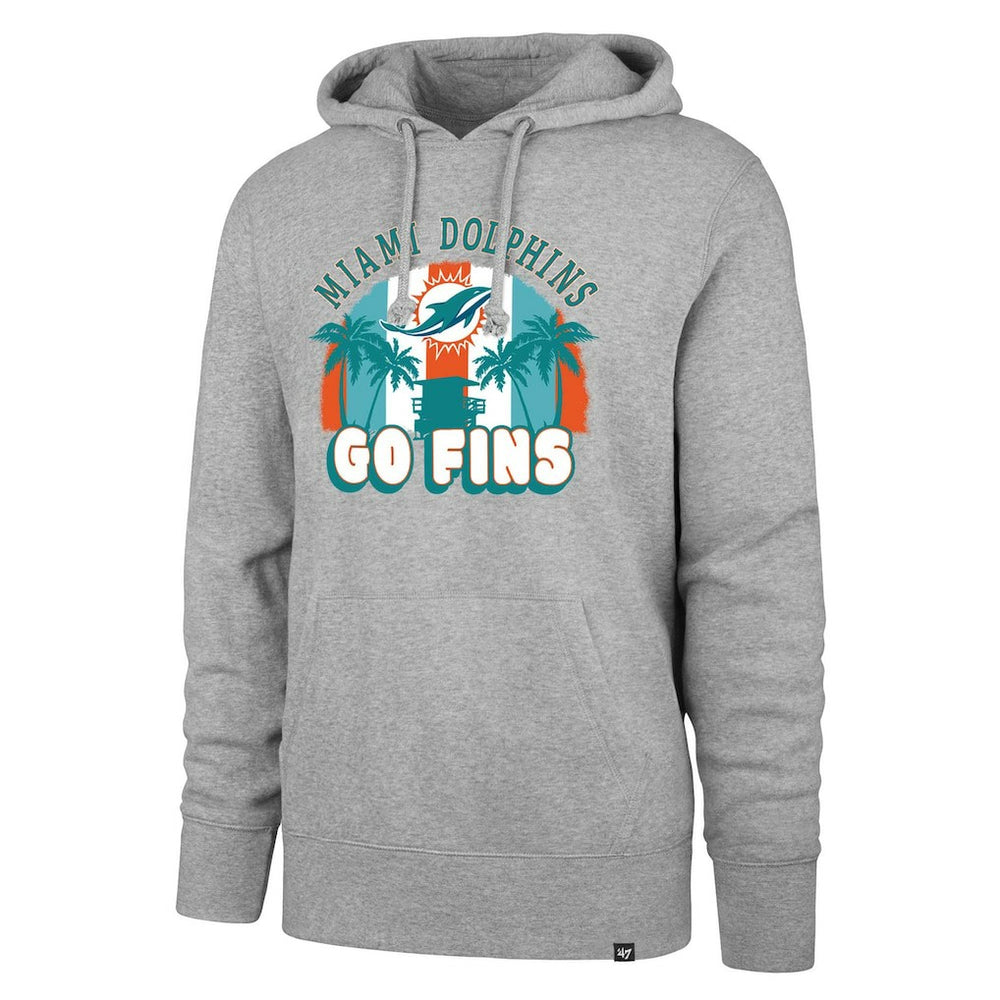 Miami Dolphins '47 Regional Headline Pullover Hoodie Gray | 47 brand