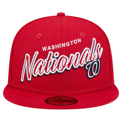 Washington Nationals New Era Script Sided 59FIFTY Fitted Hat - MLB