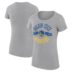 Golden State Warriors G-III 4Her by Carl Banks Women's Super-Slim Fit Lightweight Large City Logo T-Shirt Heather Gray - NBA