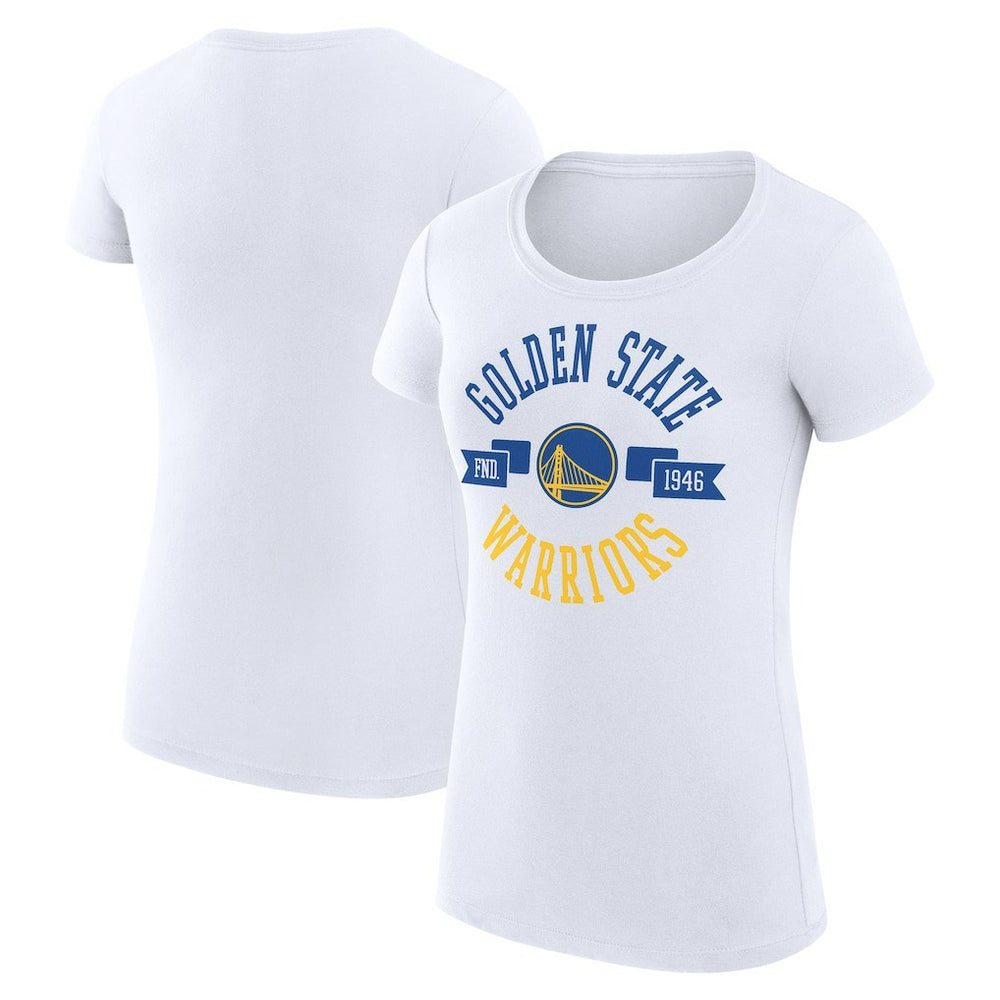 Golden State Warriors G-III 4Her by Carl Banks Women's Super-Slim Fit Lightweight Large City Logo T-Shirt White - NBA