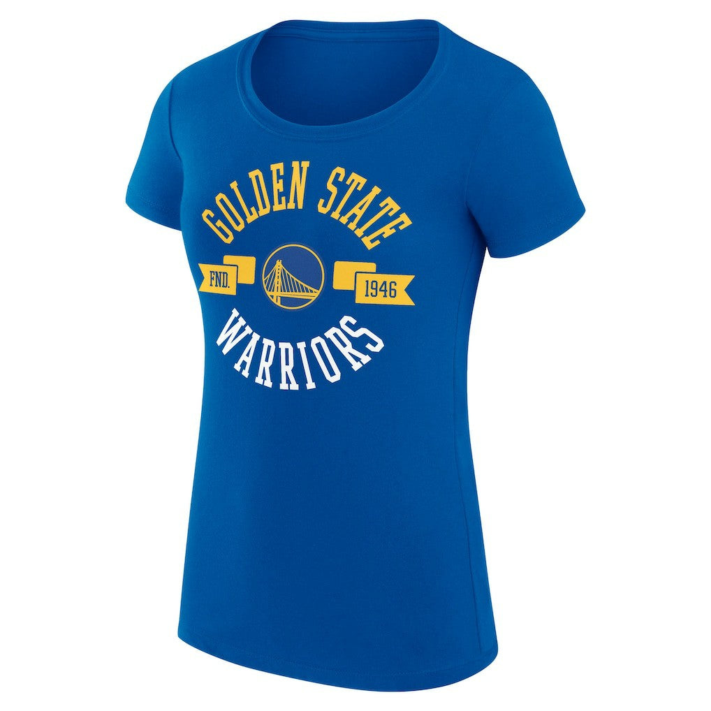 Golden State Warriors G-III 4Her by Carl Banks Women's Super-Slim Fit Lightweight Large City Logo T-Shirt Royal - NBA