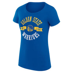 Golden State Warriors G-III 4Her by Carl Banks Women's Super-Slim Fit Lightweight Large City Logo T-Shirt Royal - NBA