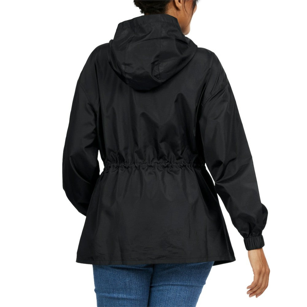 Atlanta Braves WEAR by Erin Andrews Women's Full-Zip Windbreaker Hoodie Jacket - MLB