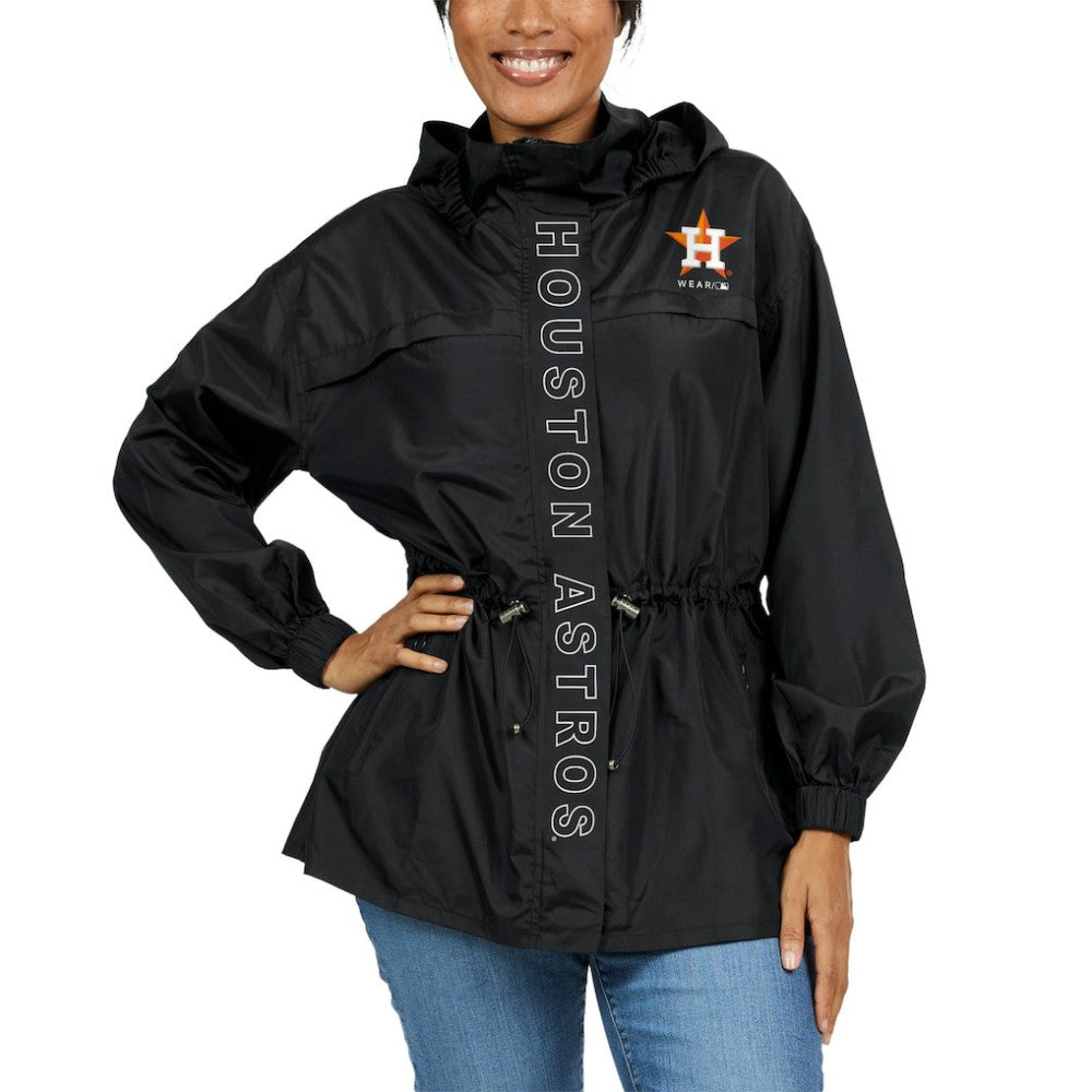 Houston Astros WEAR by Erin Andrews Women's Full-Zip Windbreaker Hoodie Jacket - MLB