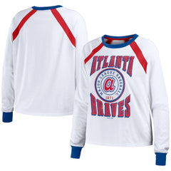 Atlanta Braves WEAR by Erin Andrews Women's Raglan Long Sleeve T-Shirt - MLB