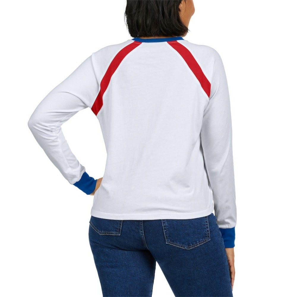 Atlanta Braves WEAR by Erin Andrews Women's Raglan Long Sleeve T-Shirt - MLB