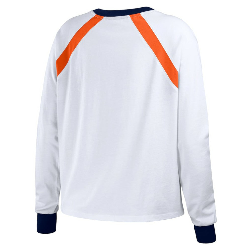 Houston Astros WEAR by Erin Andrews Women's Raglan Long Sleeve T-Shirt - MLB