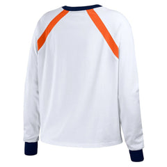 Houston Astros WEAR by Erin Andrews Women's Raglan Long Sleeve T-Shirt - MLB