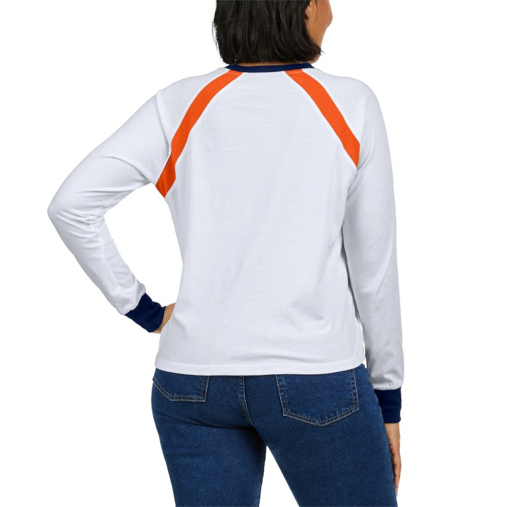 Houston Astros WEAR by Erin Andrews Women's Raglan Long Sleeve T-Shirt - MLB