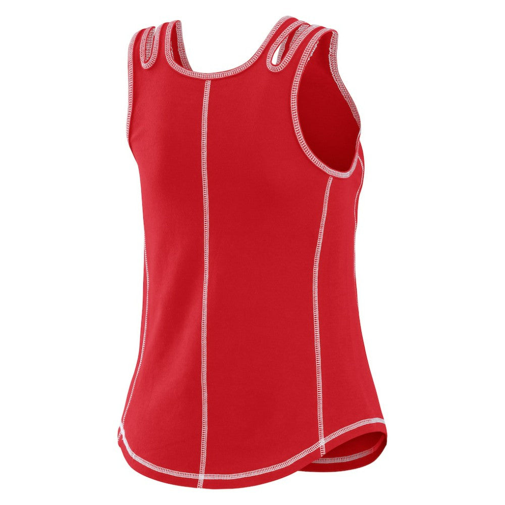 Atlanta Braves WEAR by Erin Andrews Women's Contrast Stitch Tank Top - MLB