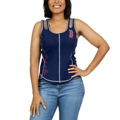 Boston Red Sox WEAR by Erin Andrews Women's Contrast Stitch Tank Top - MLB
