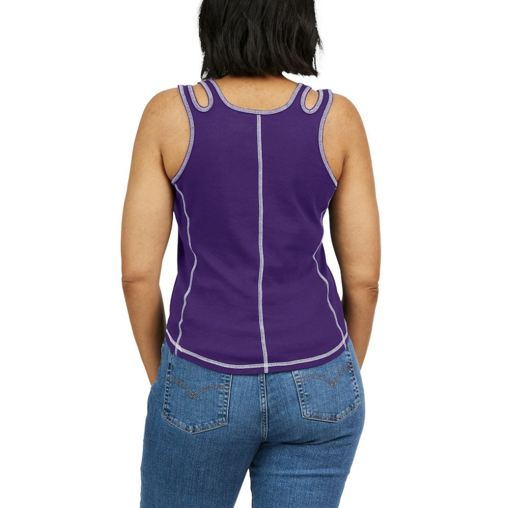 Colorado Rockies WEAR by Erin Andrews Women's Contrast Stitch Tank Top - MLB
