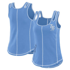 Tampa Bay Rays WEAR by Erin Andrews Women's Contrast Stitch Tank Top - MLB
