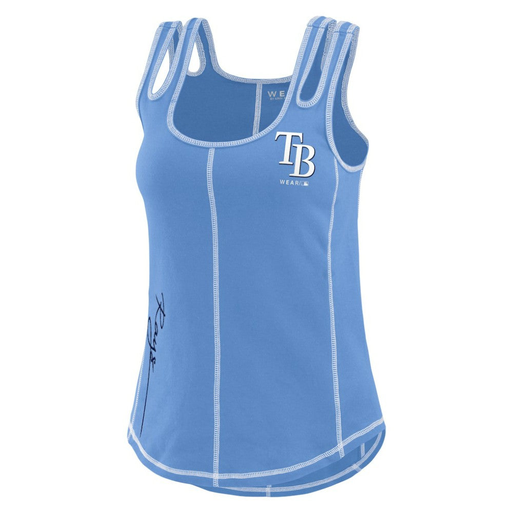 Tampa Bay Rays WEAR by Erin Andrews Women's Contrast Stitch Tank Top - MLB