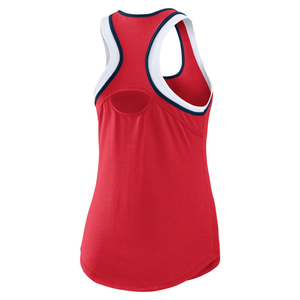 Los Angeles Angels WEAR by Erin Andrews Women's Colorblock Racerback Tank Top - MLB