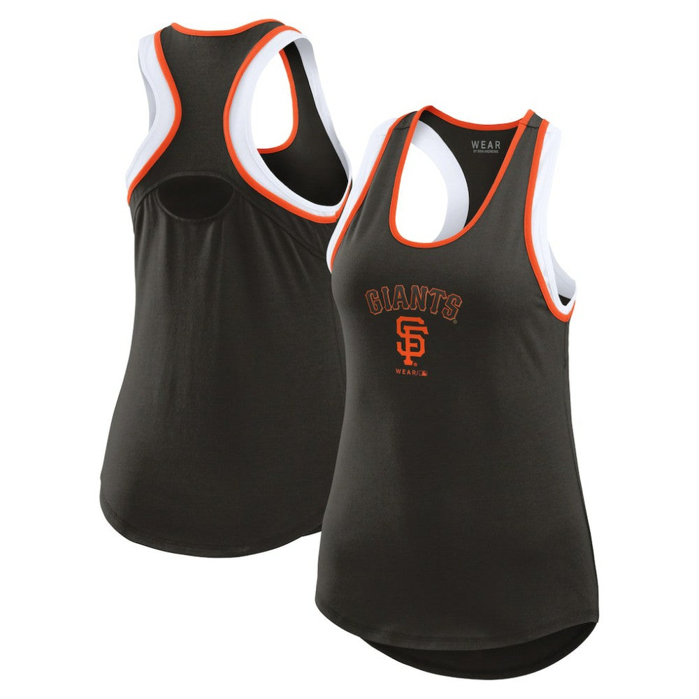 San Francisco Giants WEAR by Erin Andrews Women's Colorblock Racerback Tank Top - MLB