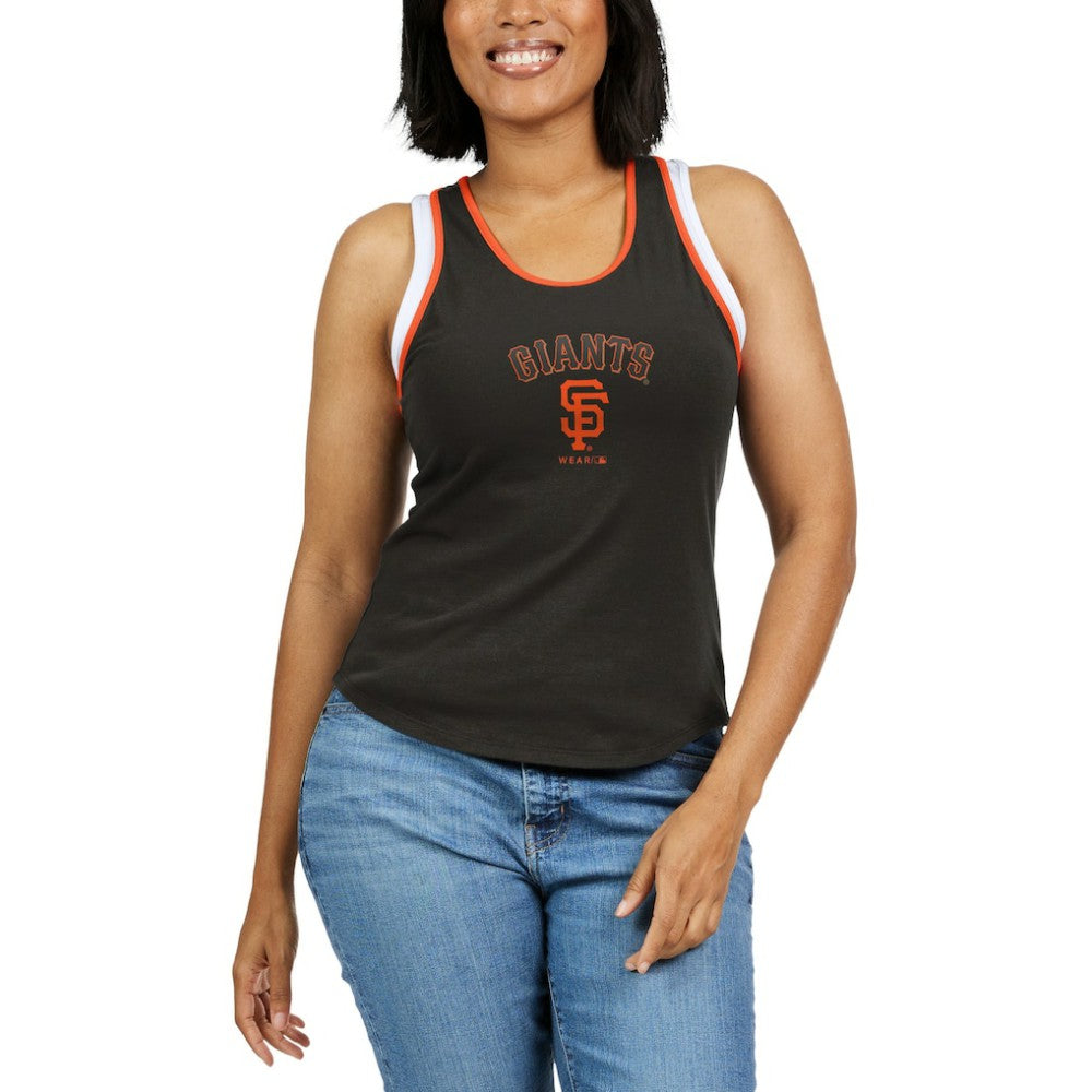 San Francisco Giants WEAR by Erin Andrews Women's Colorblock Racerback Tank Top - MLB