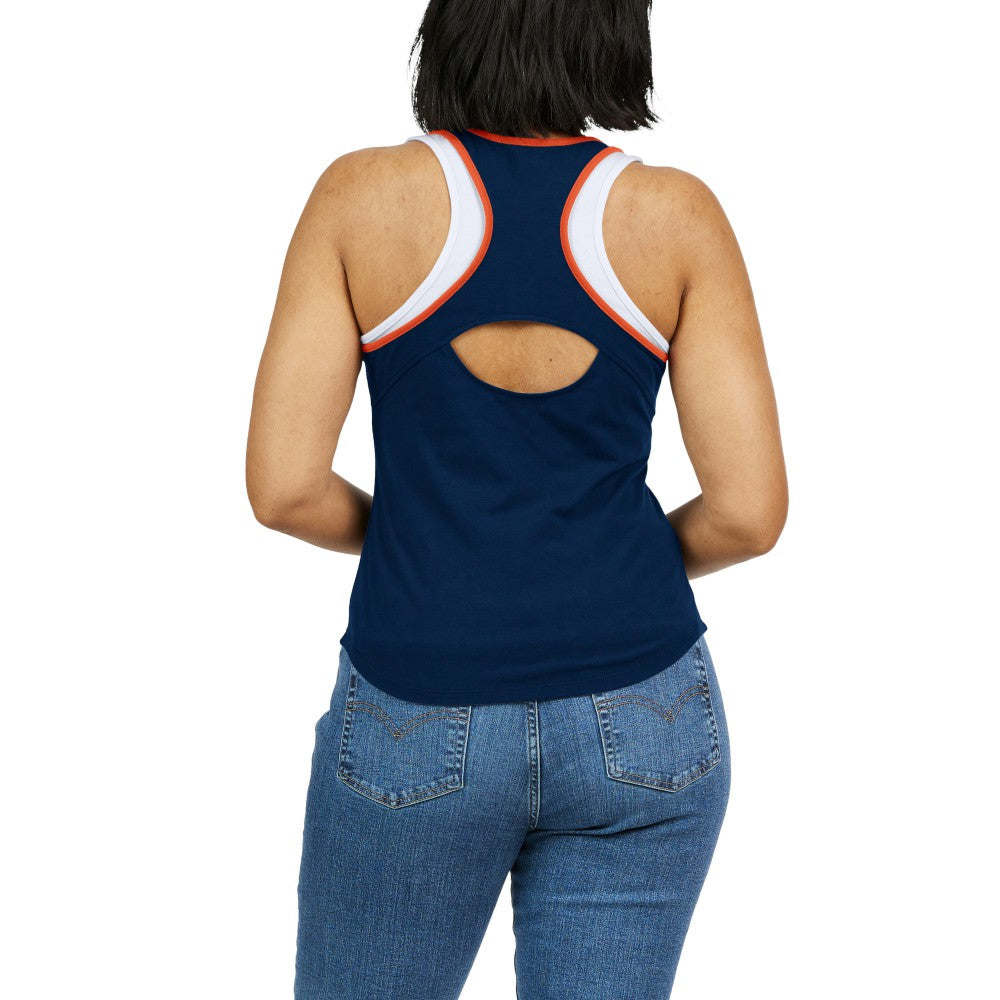 Houston Astros WEAR by Erin Andrews Women's Colorblock Racerback Tank Top - MLB