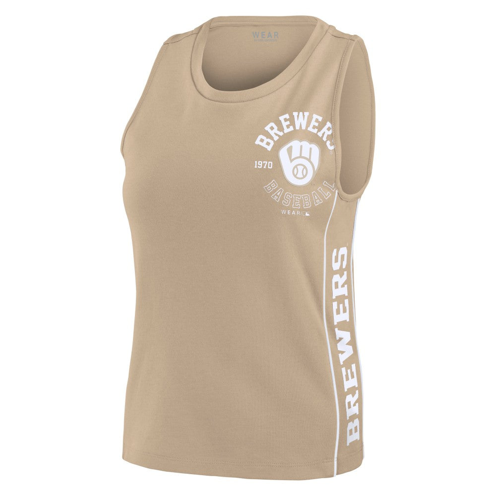 Milwaukee Brewers WEAR by Erin Andrews Women's Tonal Tank Top - MLB