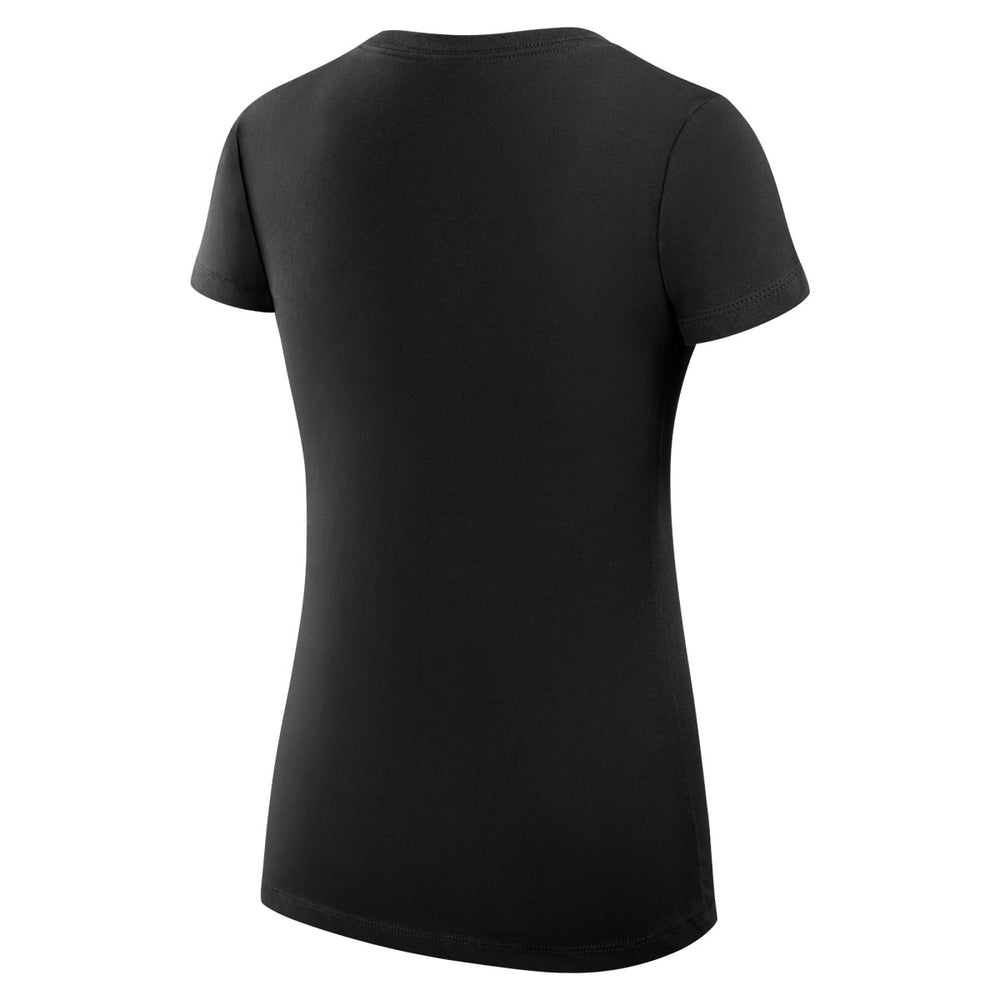 San Antonio Spurs G-III 4Her by Carl Banks Women's Super-Slim Fit Lightweight Large City Logo V-Neck T-Shirt Black - NBA